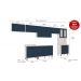 Armário De Cozinha Genialflex Iluminata 7 Peças Branco Azul