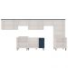 Armário De Cozinha Genialflex Iluminata 7 Peças Branco Azul