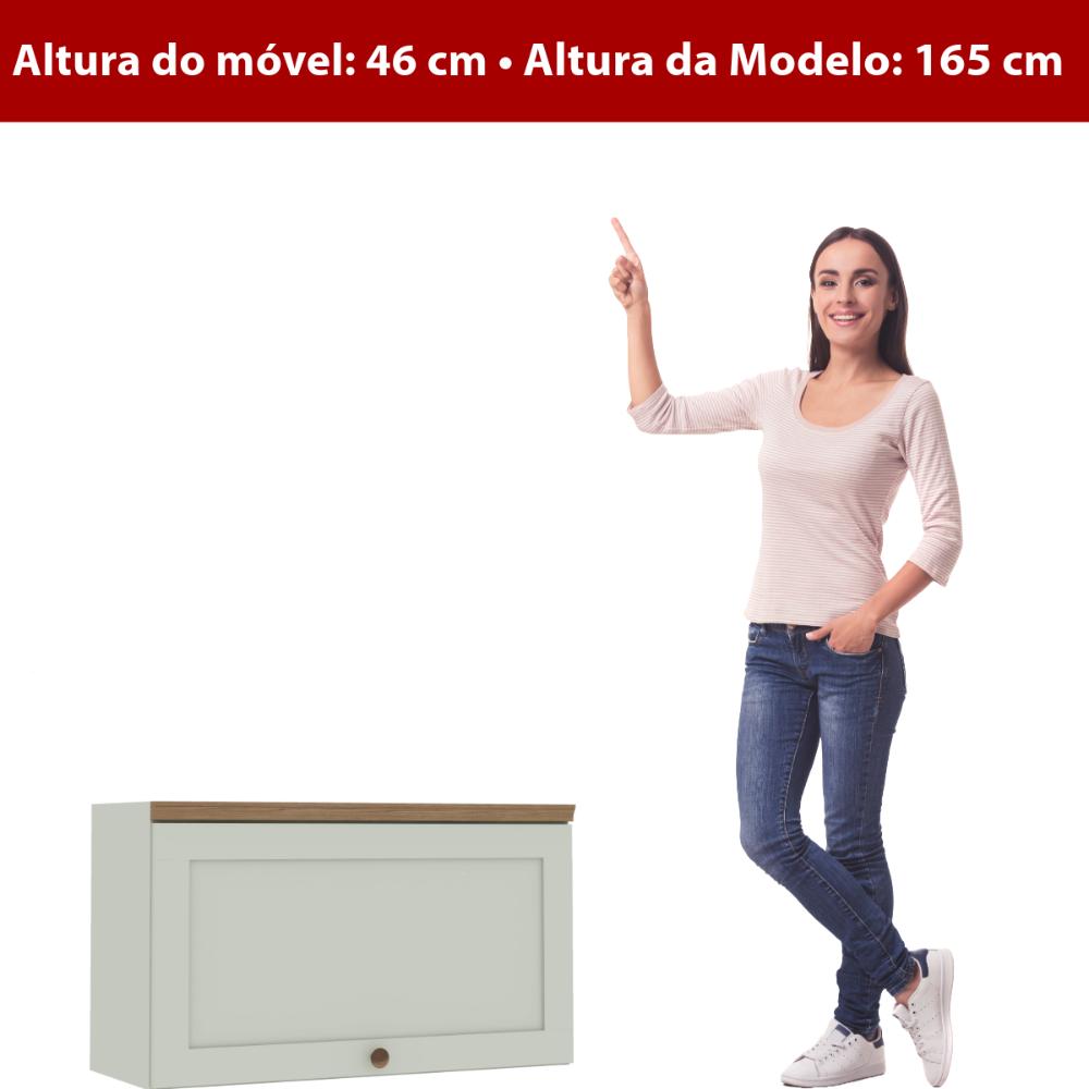Armário de Cozinha Genialflex 1 Pt Basculante 80 cm Hortelã