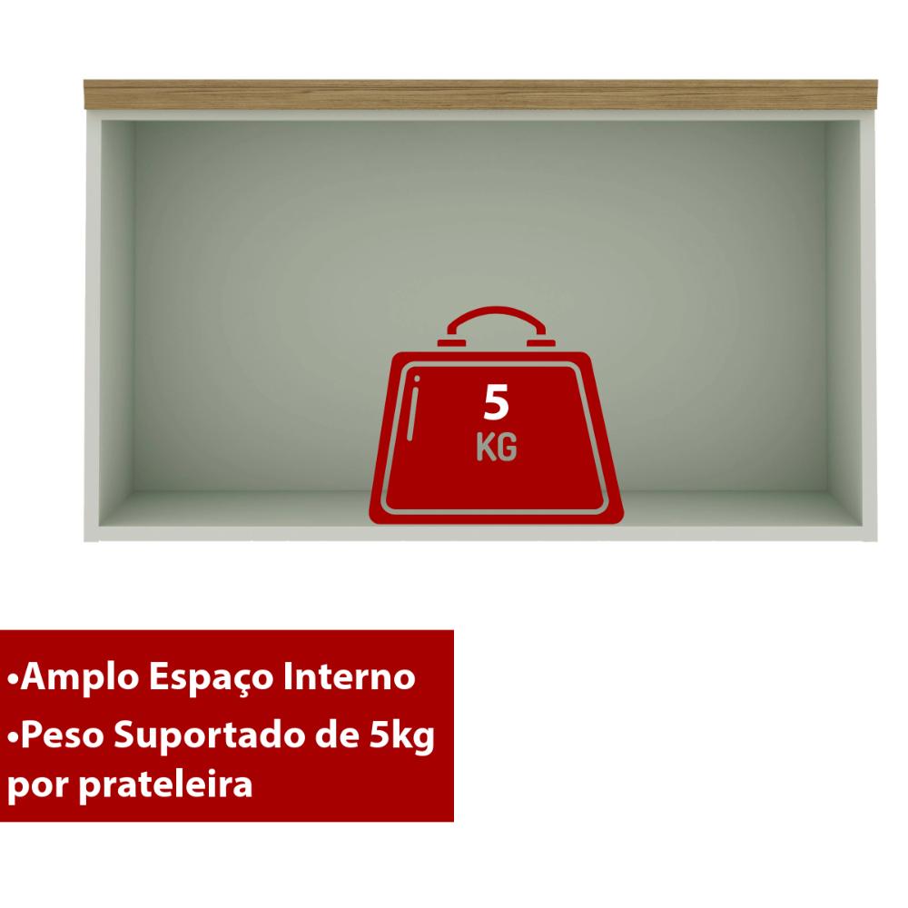 Armário de Cozinha Genialflex 1 Pt Basculante 80 cm Hortelã