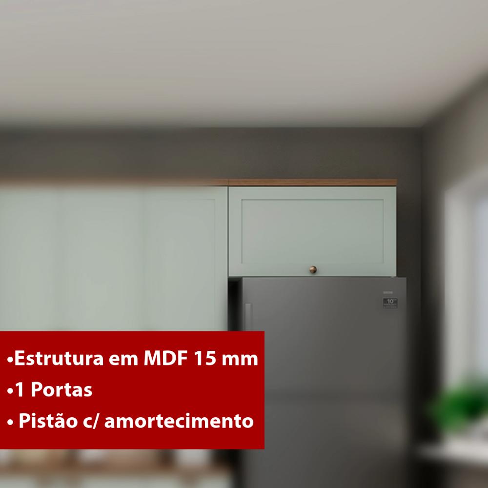 Armário de Cozinha Genialflex 1 Pt Basculante 80 cm Hortelã