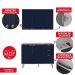 Armário de Cozinha Genialflex 2 Peças Sem Tampo Branco Azul