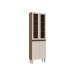 Armário de Cozinha Genialflex Conecta 2pt Vidro Ébano Branco
