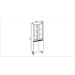 Armário de Cozinha Genialflex Conecta 2pt Vidro Ébano Branco