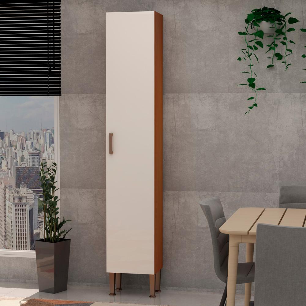 Armário de Cozinha Genialflex Essência 1 Porta Freijó Branco