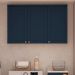 Armário de Cozinha Genialflex Iluminata 3 Portas Branco Azul