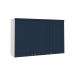 Armário de Cozinha Genialflex Iluminata 3 Portas Branco Azul
