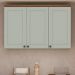 Armário de Cozinha Genialflex Iluminata 3 Portas Hortelã
