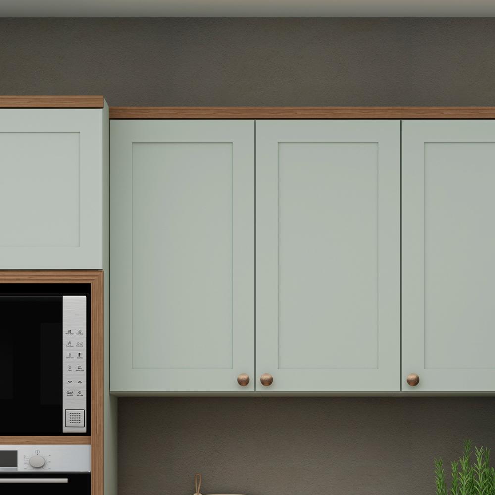 Armário de Cozinha Genialflex Iluminata Aéreo 80cm Hortelã