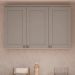 Armário de Cozinha Genialflex Iluminata Aereo  Branco  Fendi