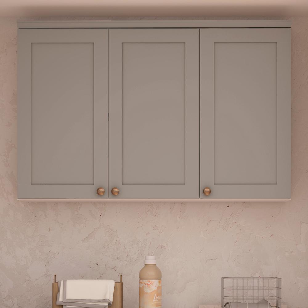Armário de Cozinha Genialflex Iluminata Aereo  Branco  Fendi