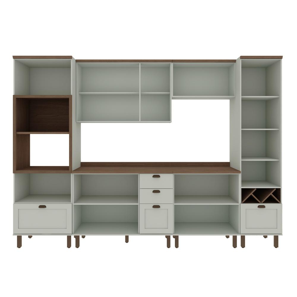 Armário de Cozinha Modulada Completa Genialflex Ayla Hortelã