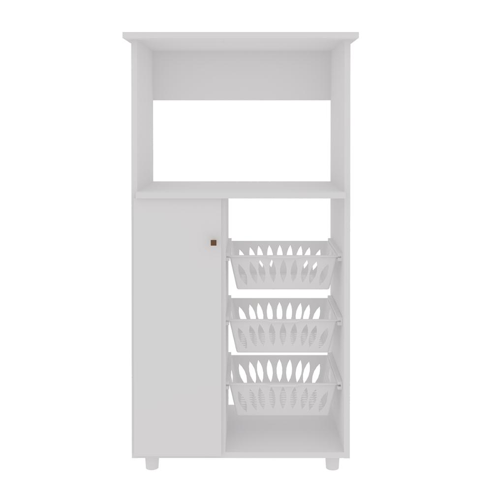 Balcão Cozinha Fruteira Genialflex Josy para 2 Fornos Branco
