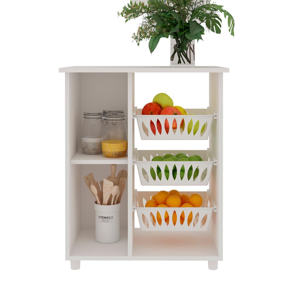 Balcão Cozinha Fruteira Genialflex Lucy Branco