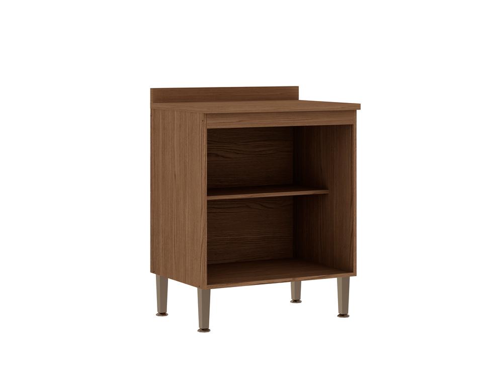 Balcão De Cozinha Genialflex Essência 2 Portas Ébano Branco