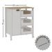 Balcão Multiuso 1 Porta 3 Gavetas Branco Fosco Savana Genialflex
