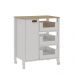 Balcão de Cozinha Genialflex 1 Porta 3 Gavetas Branco Savana
