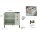 Balcão de Cozinha Genialflex Iluminata 120cm S/tampo Bco Fdi