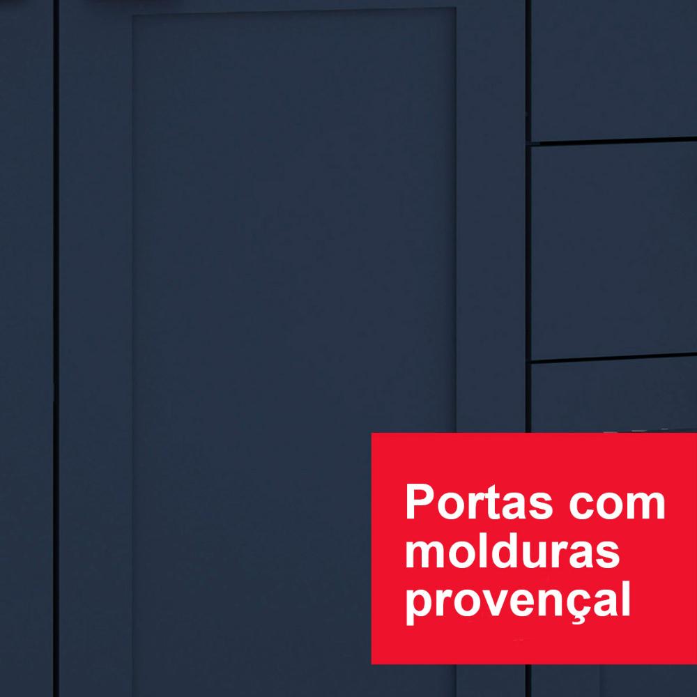 Balcão de Cozinha Genialflex Iluminata 80cm Sem Tampo Br Az