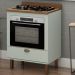 Balcão de Cozinha Genialflex Iluminata Forno Hortelã