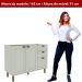 Balcão de Cozinha Genialflex Iluminata Sem Tampo Hortelã