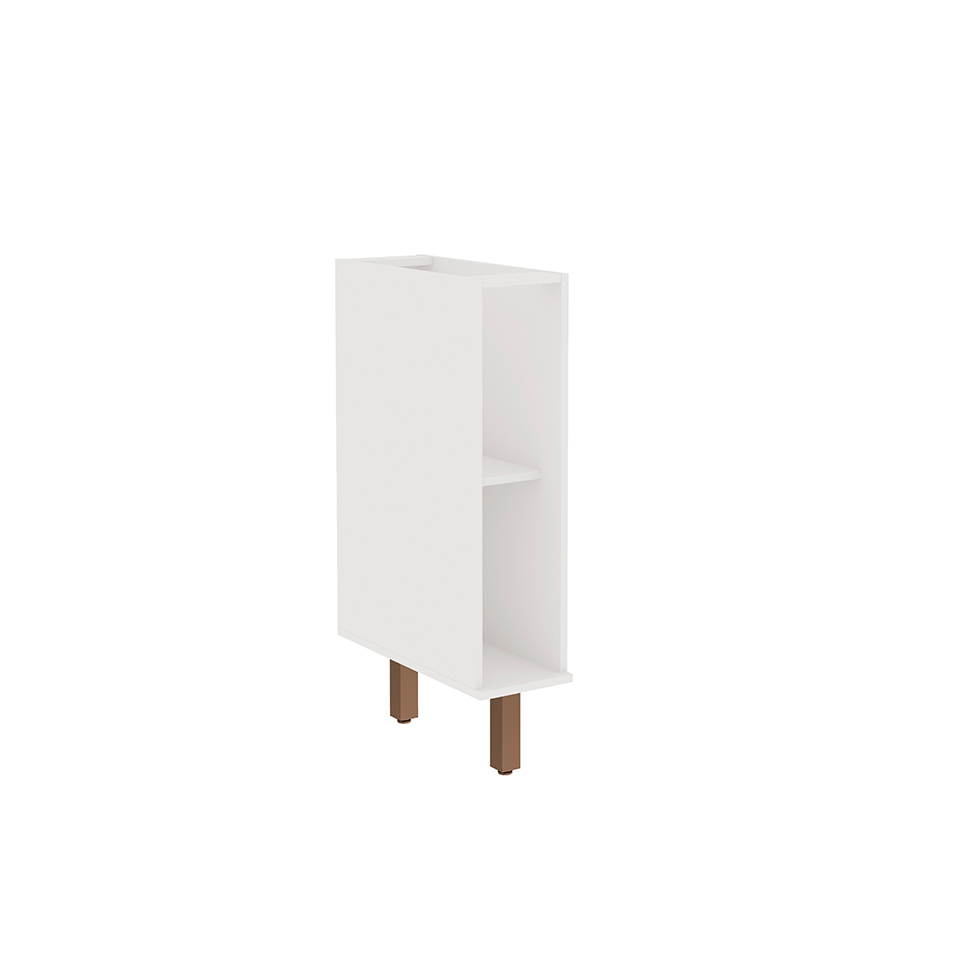 Balcão de Cozinha Iluminada Branco 20 cm