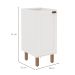 Balcão de Cozinha Iluminata 1 Porta Branco 40 cm