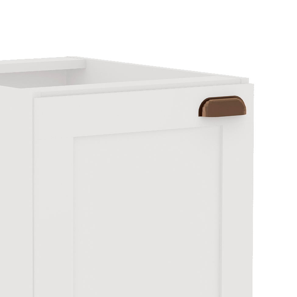 Balcão de Cozinha Iluminata 1 Porta Branco 40 cm