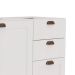 Balcão de Cozinha Iluminata 2 Portas 3 Gavetas Branco 120 cm