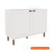 Balcão de Cozinha Iluminata 2 Portas Branco 120 cm