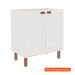Balcão de Cozinha Iluminata 2 Portas Branco 80 cm