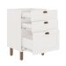 Balcão de Cozinha Iluminata 3 Gavetas Branco 60 cm