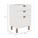Balcão de Cozinha Iluminata 3 Gavetas Branco 60 cm