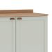 Balcão de Cozinha com Tampo Iluminata 2 Portas Verde Mint e Ébano
