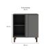 Balcão de Cozinha de Canto Amabile 1 Porta Turin e Cinza 82 cm