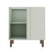 Balcão de Cozinha de Canto Iluminata 1 Porta Verde Mint