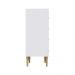 Cômoda Branco Genialflex Efeito Ripado