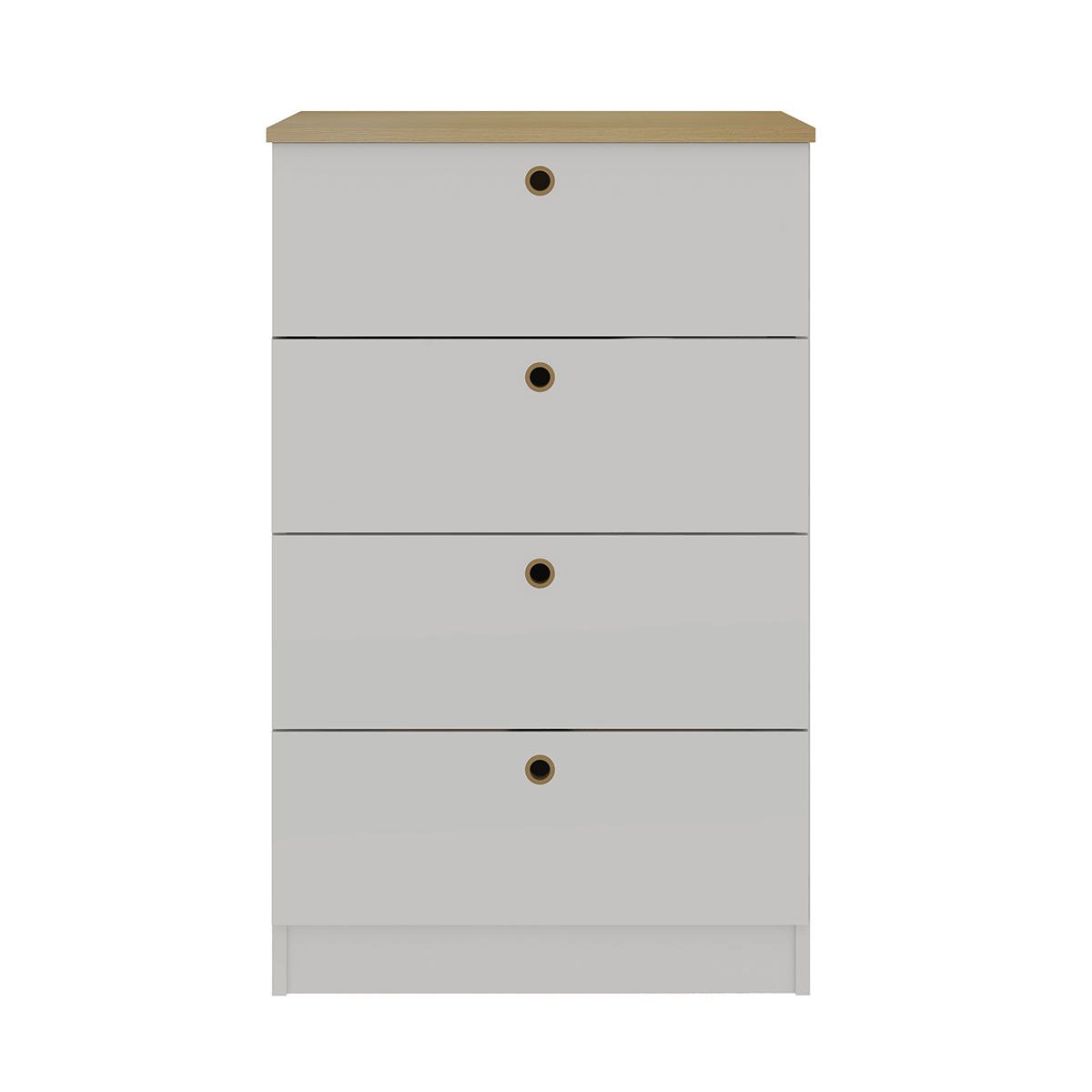 Cômoda Genialflex Branca 4 Gavetas Encaixe Sem Ferramentas