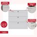 Cômoda Genialflex Infinity 3 Gavetas 100% MDF Branco