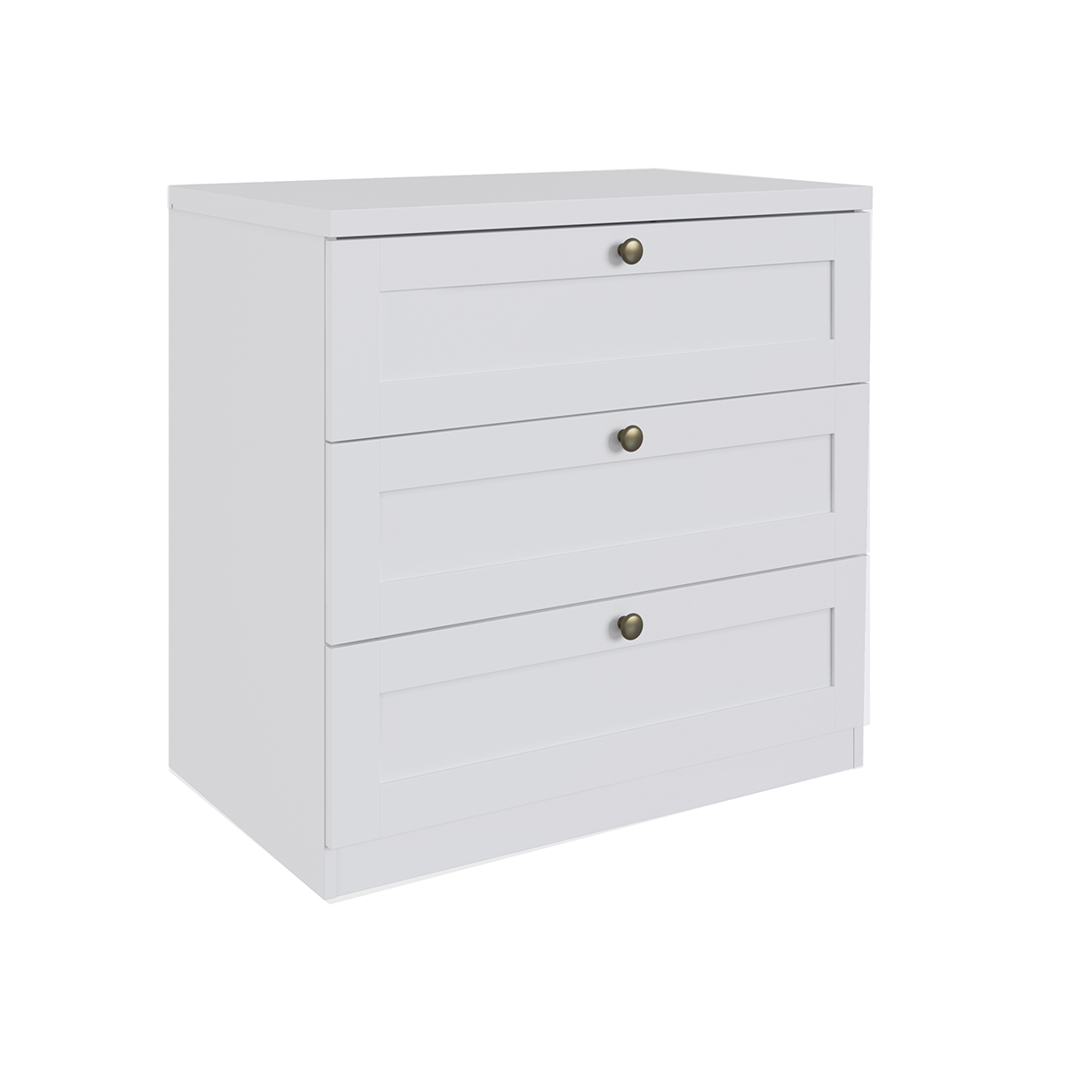 Cômoda Genialflex Infinity 3 Gavetas 100% MDF Branco