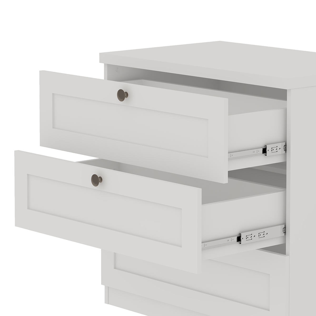 Cômoda Genialflex Infinity 3 Gavetas 100% MDF Branco