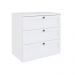 Cômoda Genialflex Infinity 3 Gavetas 100% MDF Branco