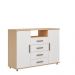 Cômoda e Sapateira 2 Portas 4 Gavetas Freijo/ Off White