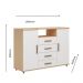 Cômoda e Sapateira 2 Portas 4 Gavetas Freijo/ Off White