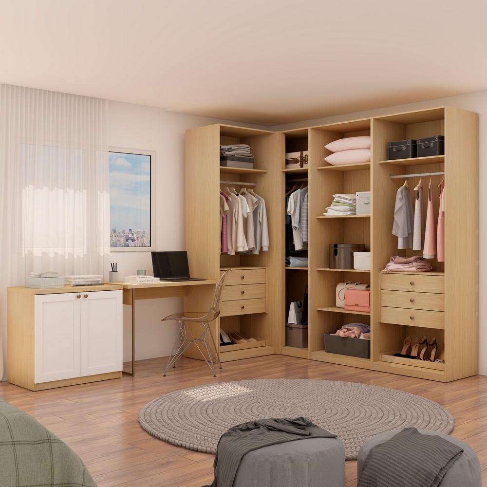 Closet Completo Com 4 Modulos E Office