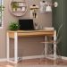 Combo Office 100% MDF 2 Estantes E 1escrivaninha Freijo Branco