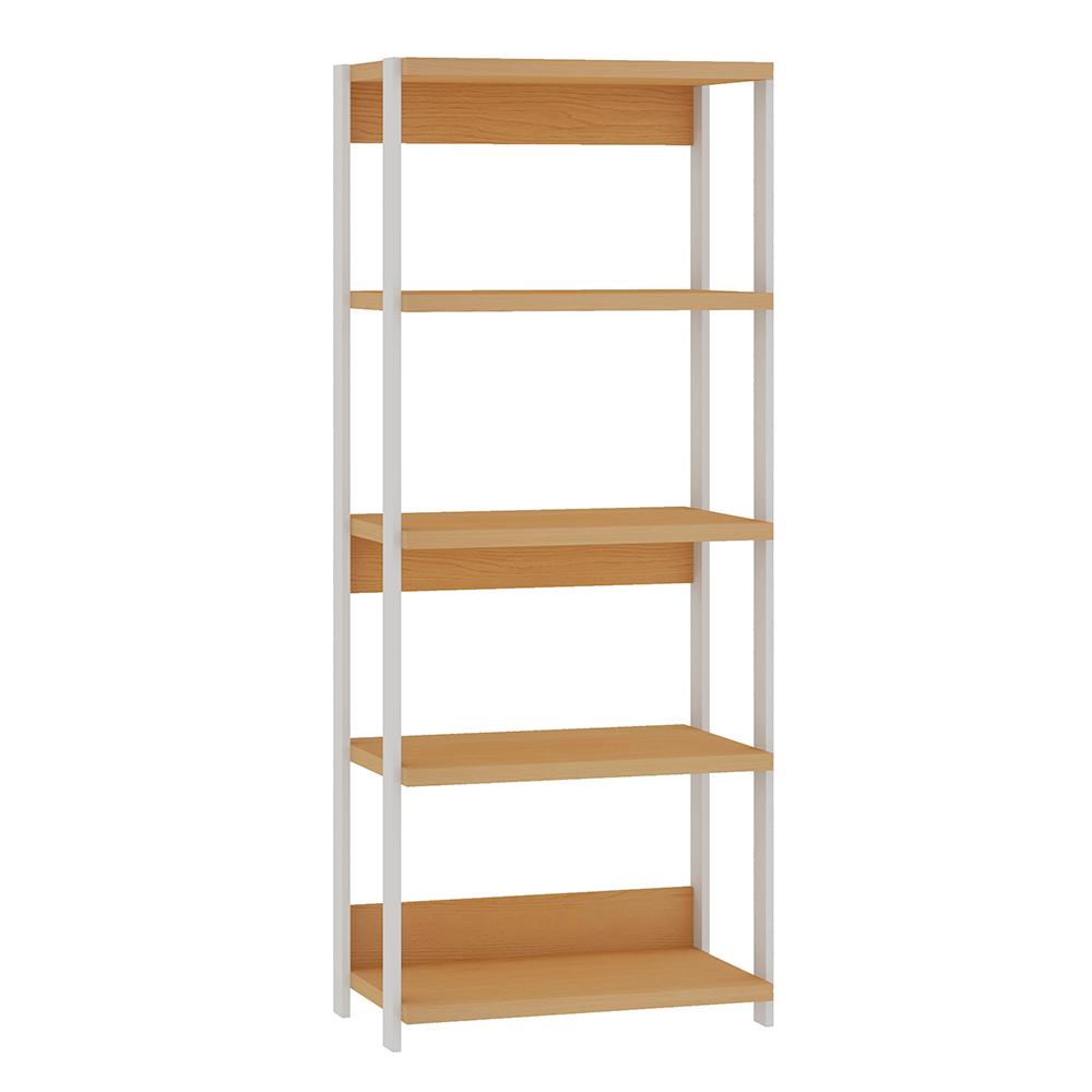 Combo Office 100% MDF 2 Estantes E 1escrivaninha Freijo Branco