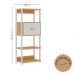 Combo Office 100% MDF 2 Estantes E 1escrivaninha Freijo Branco