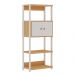 Combo Office 100% MDF 2 Estantes E 1escrivaninha Freijo Branco