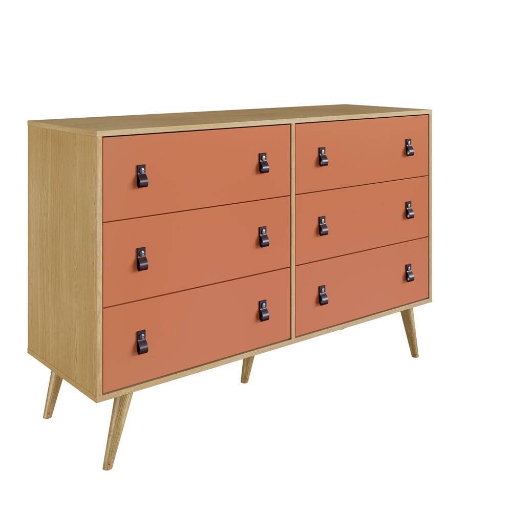 Comoda Amber 6 Gavetas Savana / Argila